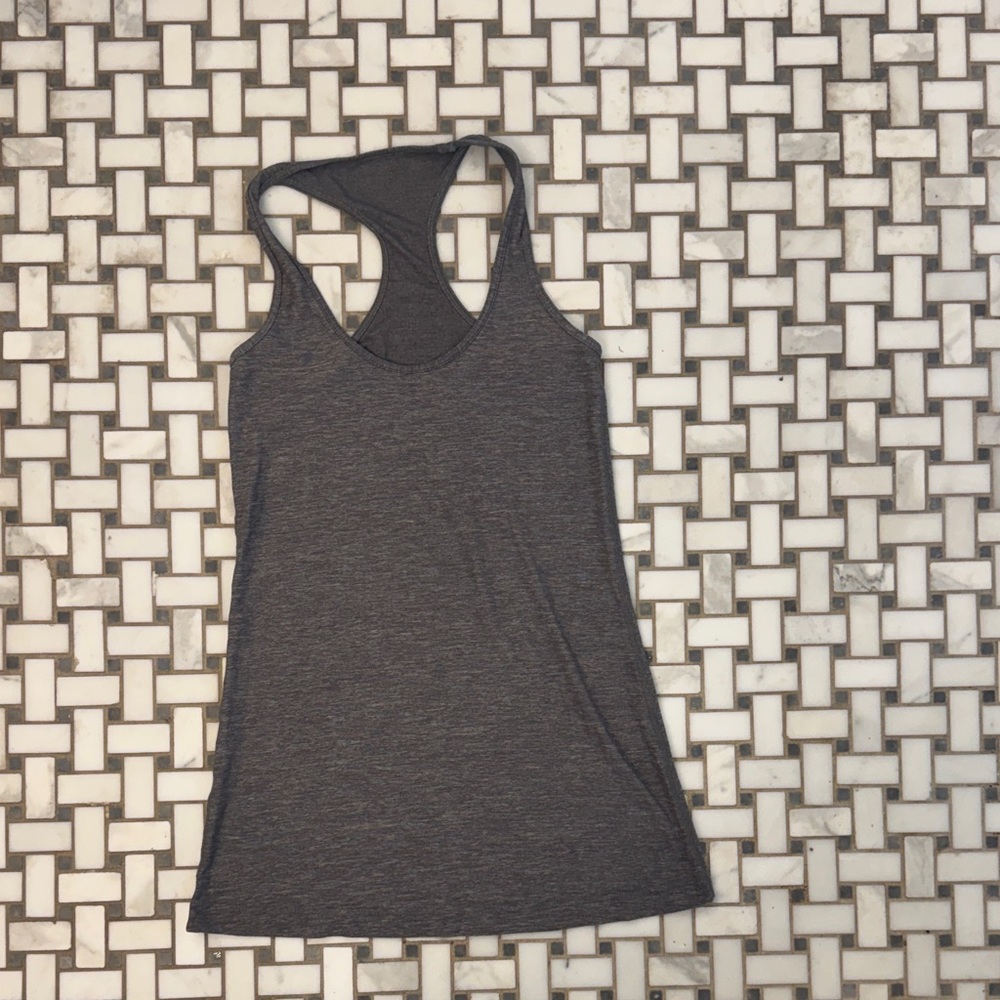 lululemon athletica Charcoal Racerback Tank Top